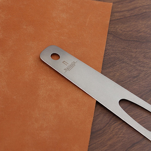 Rostfritt stål Leathercraft Gumming Lim Tool DIY sömnad Läder Silver