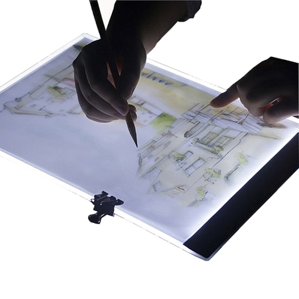 Dimbar USB A4 LED-ljuslåda Tracing Board Art Stencil Ritning A(3 Brightness Levels)