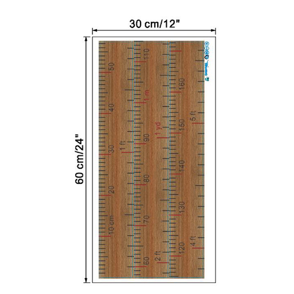 Linjal Höjd Mått Väggdekaler För Barnrum Barn Ho