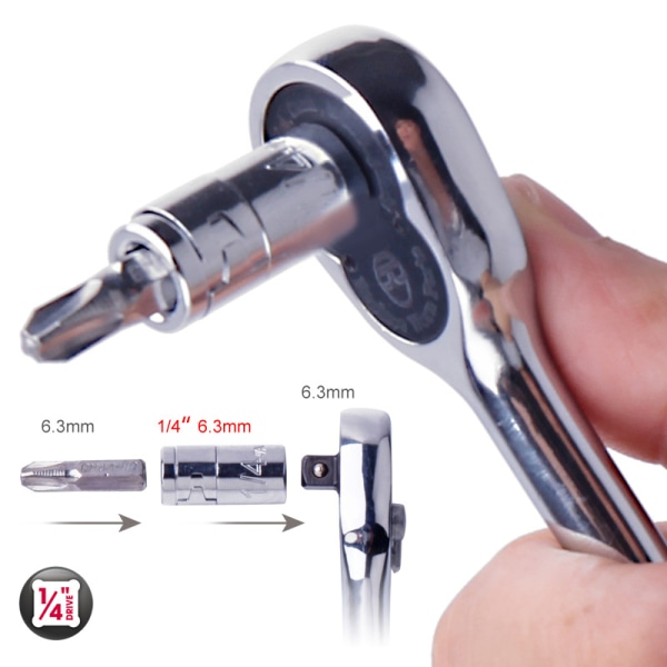 Spärrhylsa Adapter Universal Socket Hex Bits Hållare Converte A