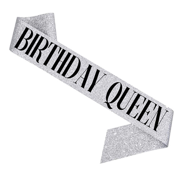 Födelsedag Queen/Girl Satin Sash 21 Födelsedag Sash Party Supplies B