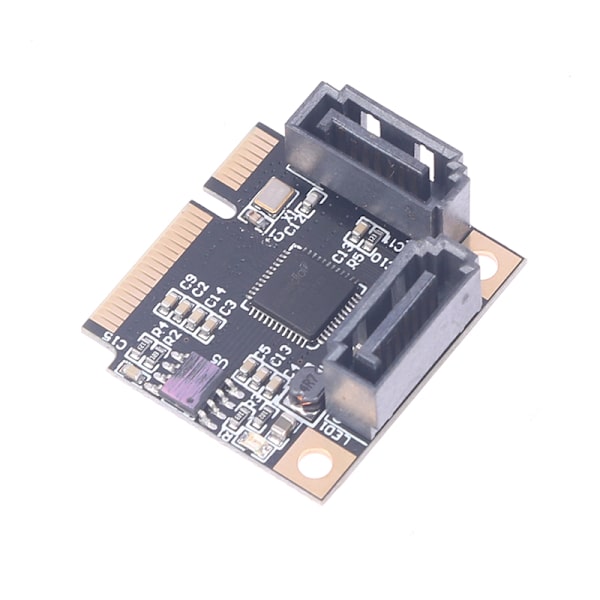 H1111Z Tilläggskort Mini PCI-E PCI Express till 2 Portar SATA 3.0