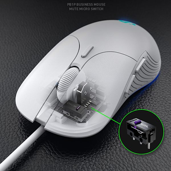 Profession Wired Gaming Mouse 6 Knappar 4800 DPI LED Optisk US Black