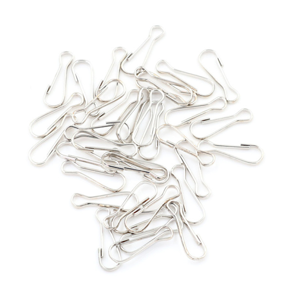 20 st Metal Lanyard Snap Spring Clips Krokar Fynd DIY Längd 0