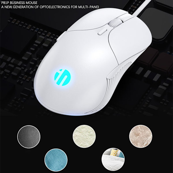 Profession Wired Gaming Mouse 6 Knappar 4800 DPI LED Optisk US Black