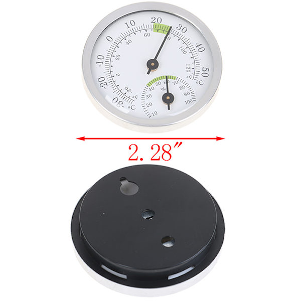 Väggmonterad hushållsanalog termometer & hygrometer för bastu