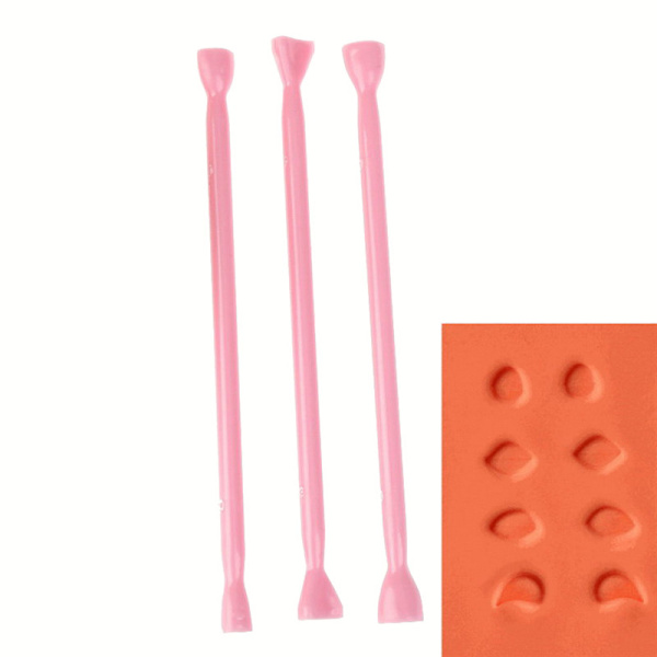 3 st plast form verktyg fondant form kaka kakor dekoration