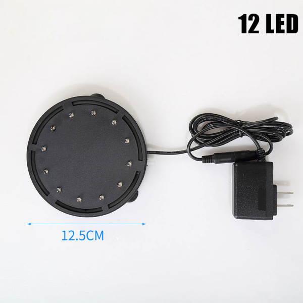 Akvarium undervattens LED-ljus Air Bubble Stone Färgglad För Fis C