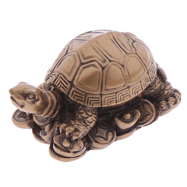 Turtle Resin Ornament Koppar Turtle Ornament Feng Shui Furnis Bronze