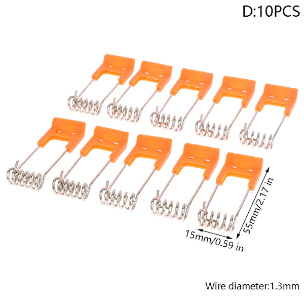 10PCS fjädrar klämmor för led downlight panel ljus tak ljus D