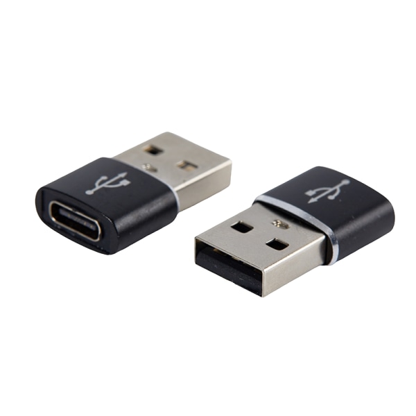USB C 3.0 Adapter Typ C Till USB 2.0 Adapter för Mobiltelefon Mal Black