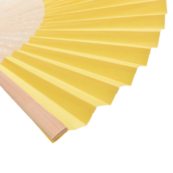 Folding Bamboo Fan Retro Hand Paper Fans Bröllopsdansdekor Red