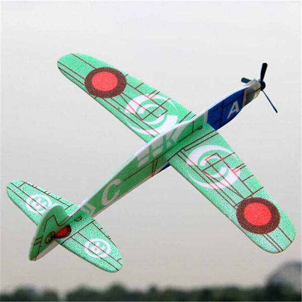 19cm Hand Kasta Flygande Glider Planes Foam Flygplan Party Bag Fi