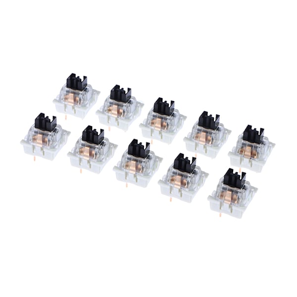 10st Dammtät Switch för Mekaniskt tangentbord Axis Taktil MX Black