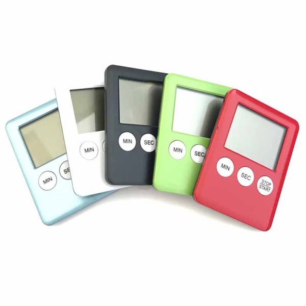 1st LCD Digital Kökstimer Matlagning Count Up Countdown Alarm Green