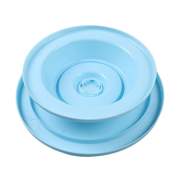 Cake Turntable Roterande Anti-sladd Runt Cake Stand Cake Decorat Blue
