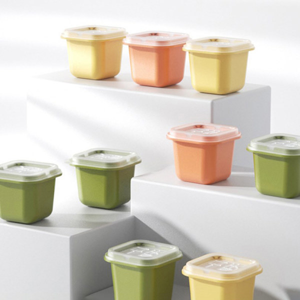 Oberoende iskuber Stor isbricka Form Silikon Hem Förvaring Green