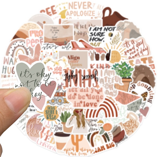 50 st Bohemian Inspirational Graffiti Sticker Bilgitarr Suitca