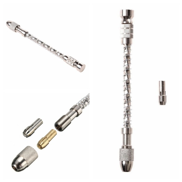 21st Mini Micro Twist Drill 0,3-1,6mm HSS Bit Set Hand Spiral Silver