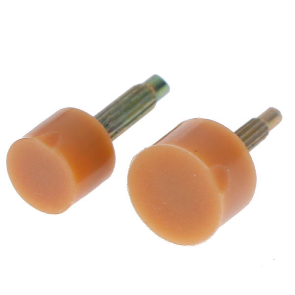 10st Hälreparationsspetsar Pins Skor tips Kranar Dowel Lifts Byt ut Apricot Heel Tip Pin: 2.4mm, Heel Tip: 8mm