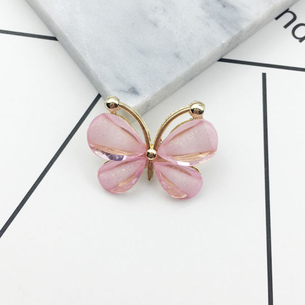 10st/ set harts Hantverk Butterfly flatback Scrapbooking för fon Pink