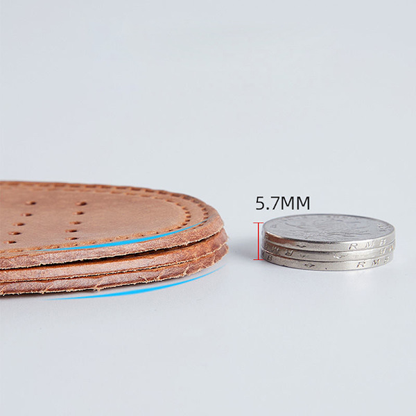 1 par ultratunna andningsbara skoinlägg i läder Stor storlek Abs 26.5cm