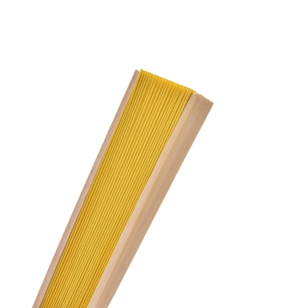 Folding Bamboo Fan Retro Hand Paper Fans Bröllopsdansdekor Yellow