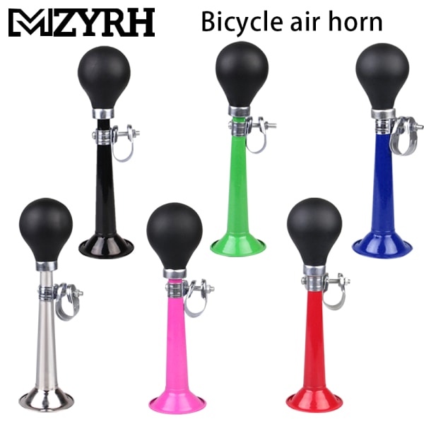 Cykel Air Horn Metallplätering 7 Inch Horn Rak Air Horn Mo blue