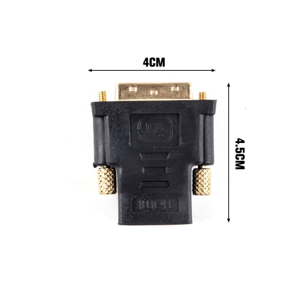 DVI 24+5 till kompatibel adapterkonverterare 24k guldpläterad kontakt D