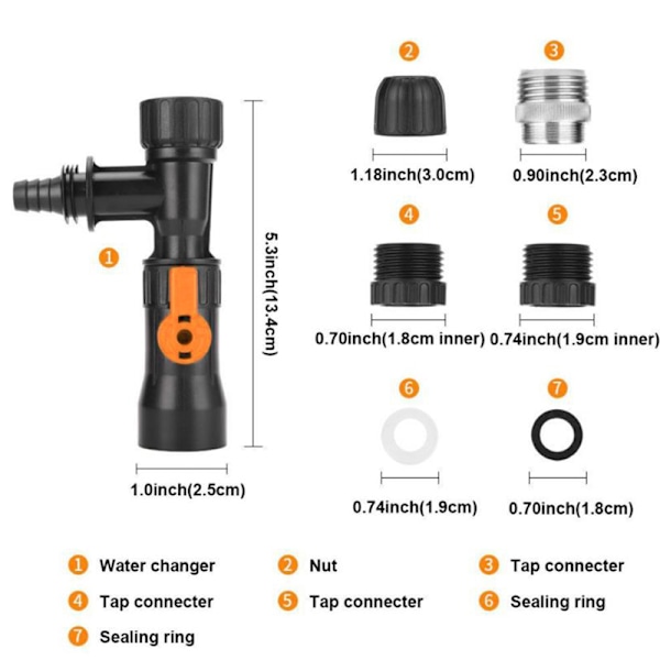 DIY Fish Tank Plast Vattenväxlare Adapter Pump Kran Rengöring