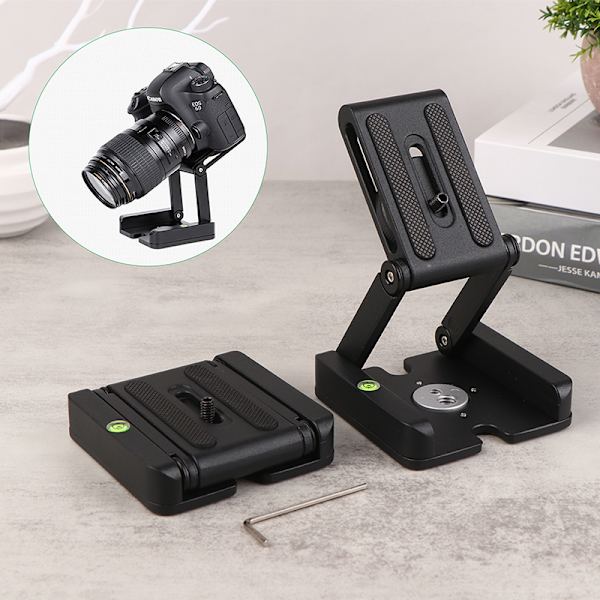 1Pc Z Flex Tilt Head DSLR hopfällbar stativ Kamerahållare Black