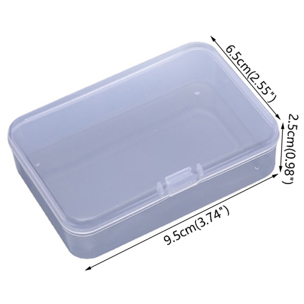 2 ST Game Card Transparent Box Smycken Förvaring Container Board 2PCS