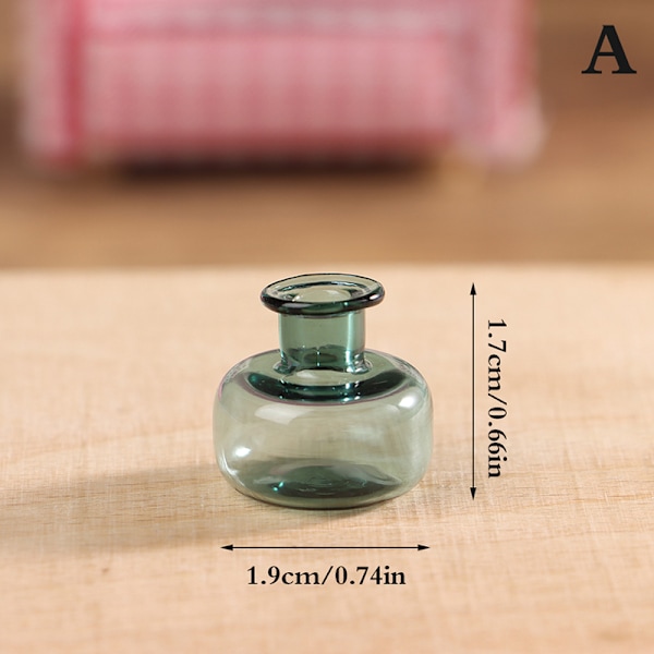 1st 1:12 Dockhus Miniatyrglasvas Blomsterarrangör Förvaring A