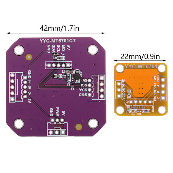 Magnetisk kodare MT6701 Magnetisk induktionsvinkelmätning Se A