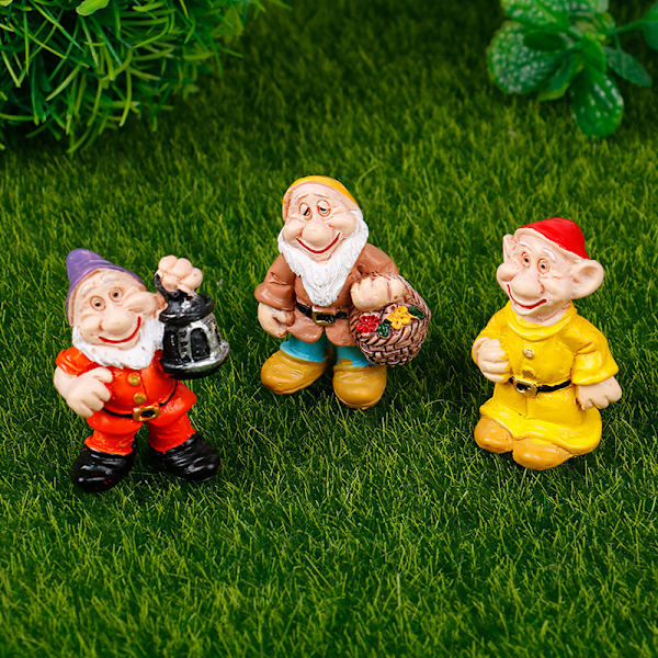 Fairy Garden Miniatures Dwarf Micro Mini Figurines Garden Dec Set