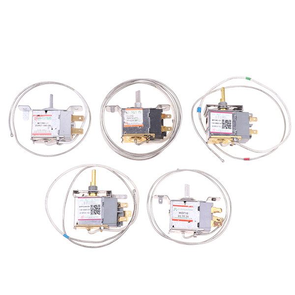 WPF22-L 2/3Pin Kylskåpstermostat Hushållsmetall Temperat 5(3feet 60CM Probe)