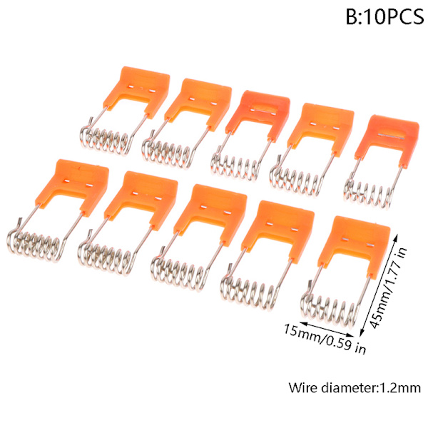 10PCS fjädrar klämmor för led downlight panel ljus tak ljus B