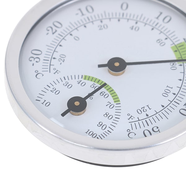 Väggmonterad hushållsanalog termometer & hygrometer för bastu