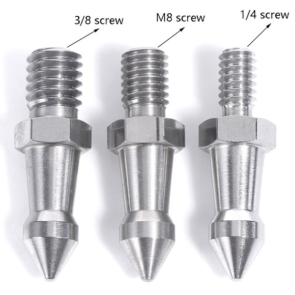 Stativ Spike 1/4 3/8 M8 tums kamera Monopod Fötter Skruv Fast Ac 3/8