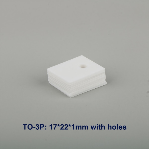 10 st TO-220/3P/3PL/3PII aluminiumoxidkeramisk platta Triode In 17*22*1 with hole