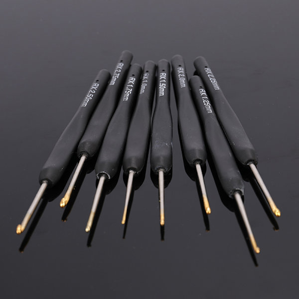 8 st/ set Black Knitting s Virknålar för stickad DIY Craft Loom
