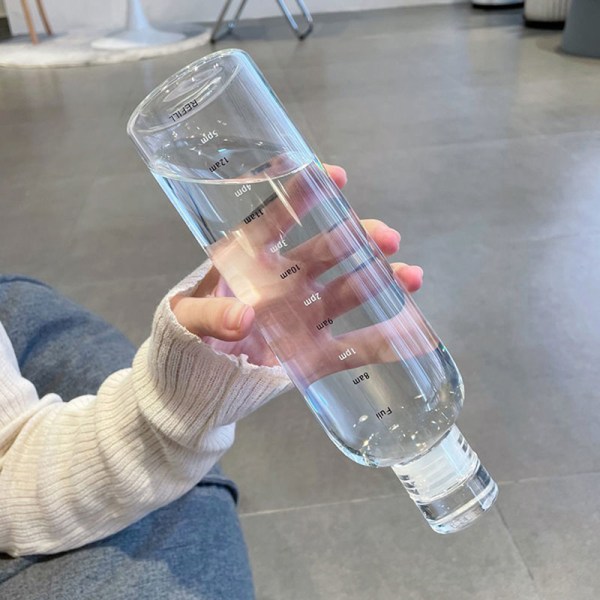 500ml Plastflaska med stor kapacitet med cover för Gray 500ML