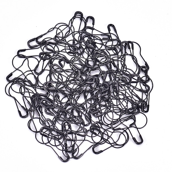 100st Pins Calabash Bulb Kalebass Form Metallklämmor Stickning Stit Silver