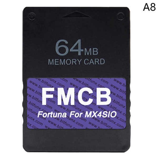 för Ps2 MX4SIO SIO2SD-kort FMCB-programkort Tjock hine Fortuna PS2 Slim-64MB