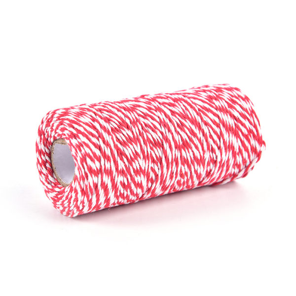 100m/rulle Cotton Bakers Twine String Cord Julklappsförpackning