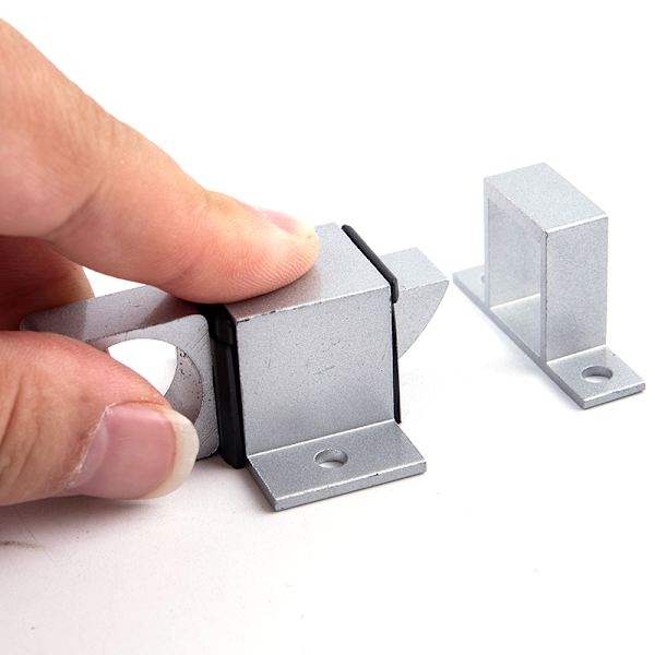 Dörrbult Spärr Aluminiumlegering Säkerhet Automatisk fönsterport S White