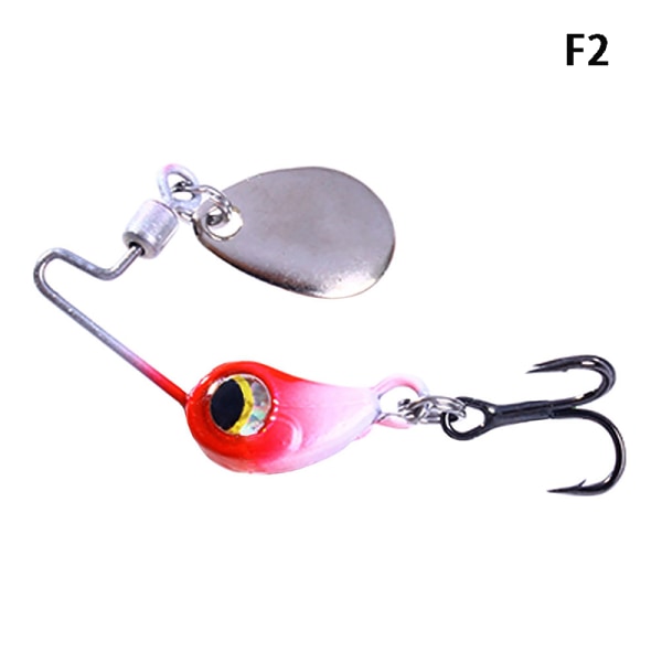 1 st 4,0 g 8,0 g Mini Spinner Fiskedrag Paljettsked Crankbait F 8g-4cm