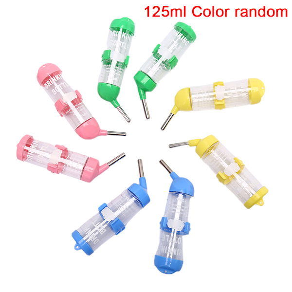125ml Plast Hamster Drinker Vattenflaska Dispenser Hängande Pe random color