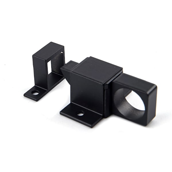 Dörrbult Spärr Aluminiumlegering Säkerhet Automatisk fönsterport S Black