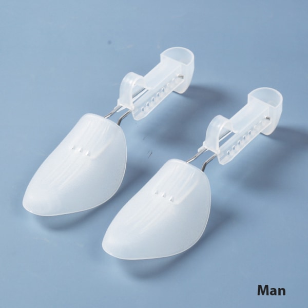 1 par plastsko Tree Shaper Shapes Bår Justerbar för Transparent Man